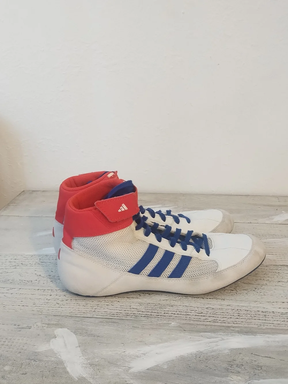 Adidas  Wrestling Shoes usa  Men’s 9.5 / UK size 9Red White Blue